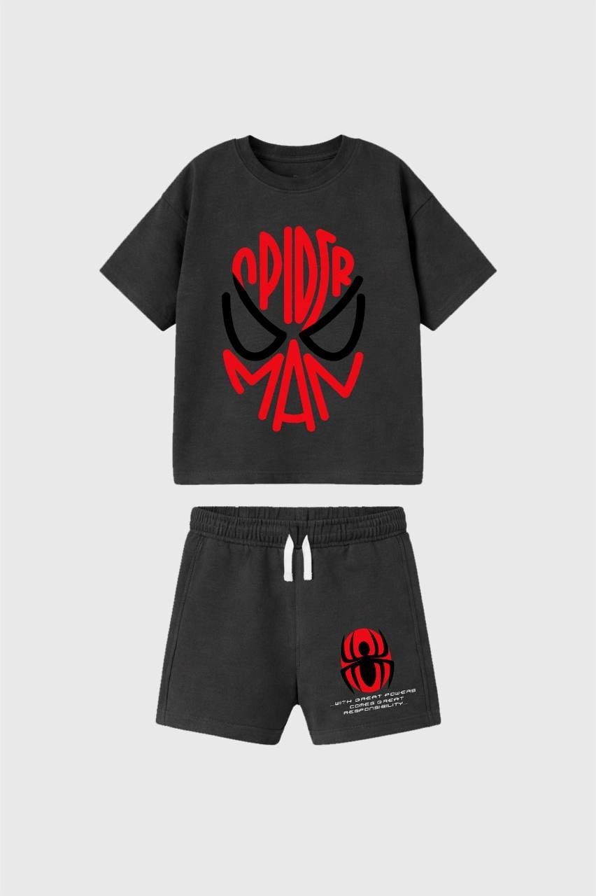 Spider Baskılı Takım Gri 2-8 yaş