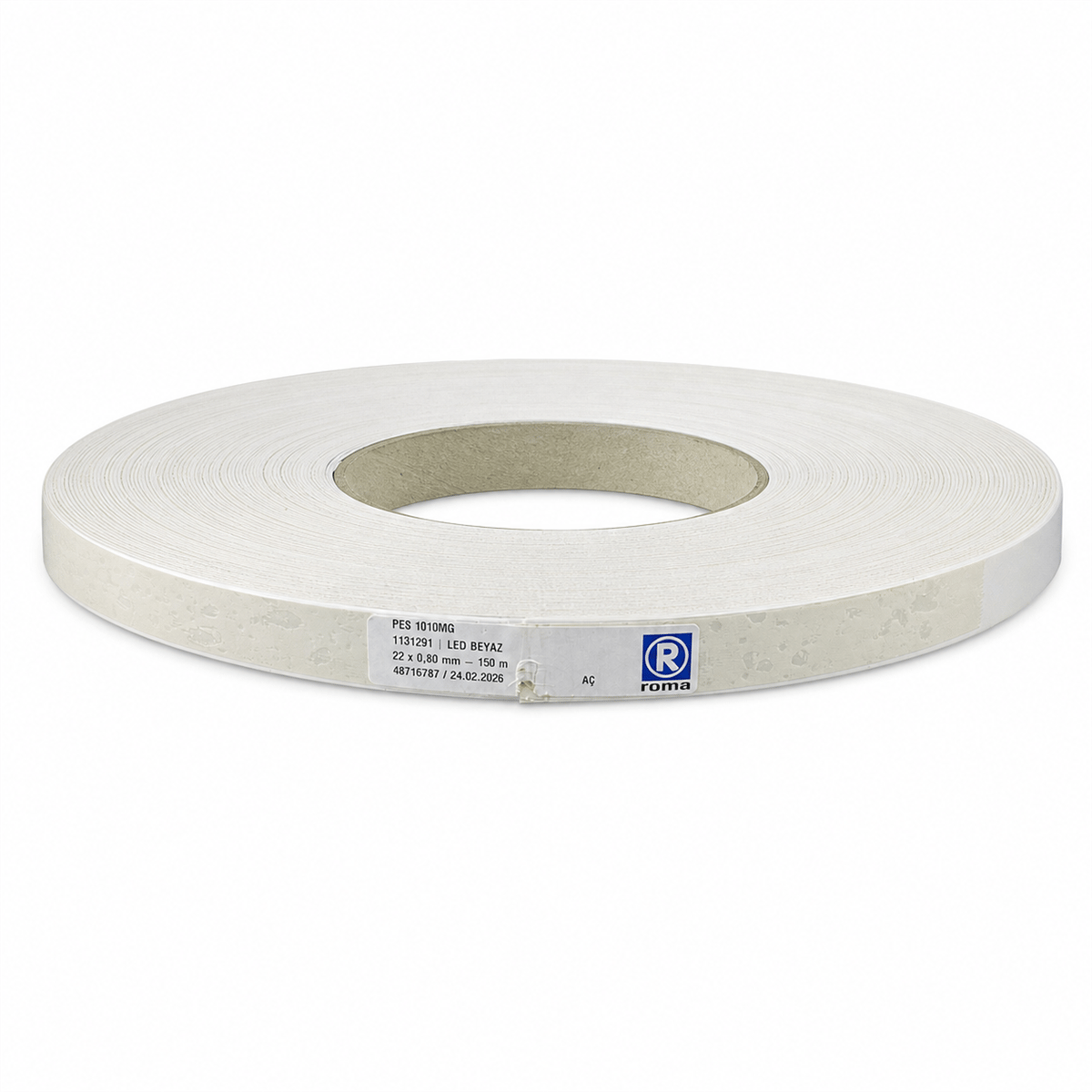 KENAR BANDI PVC 0.40 MM 22 MM BEYAZ LED