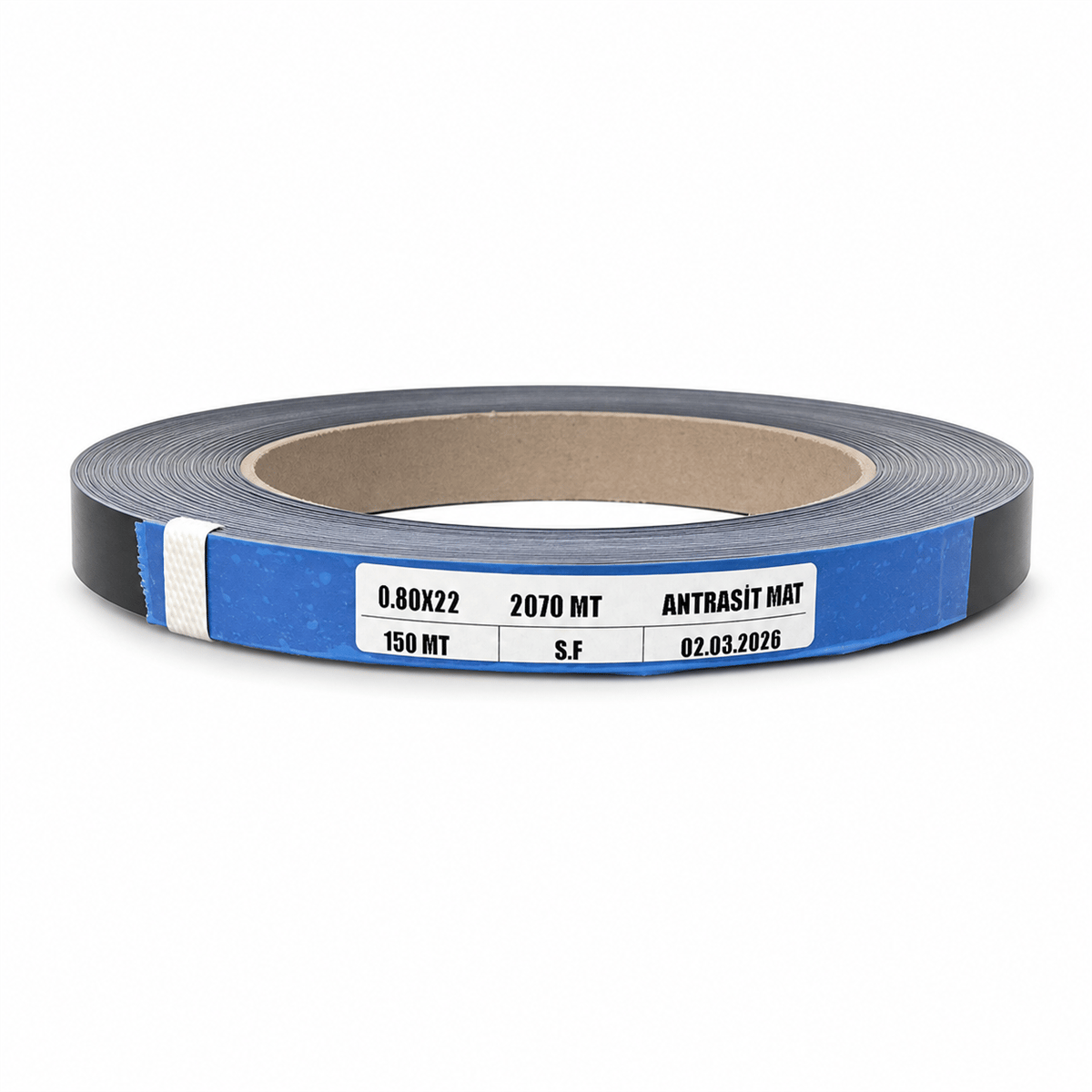 KENAR BANDI PVC 0,8MM 22MM ANTRASİT MAT