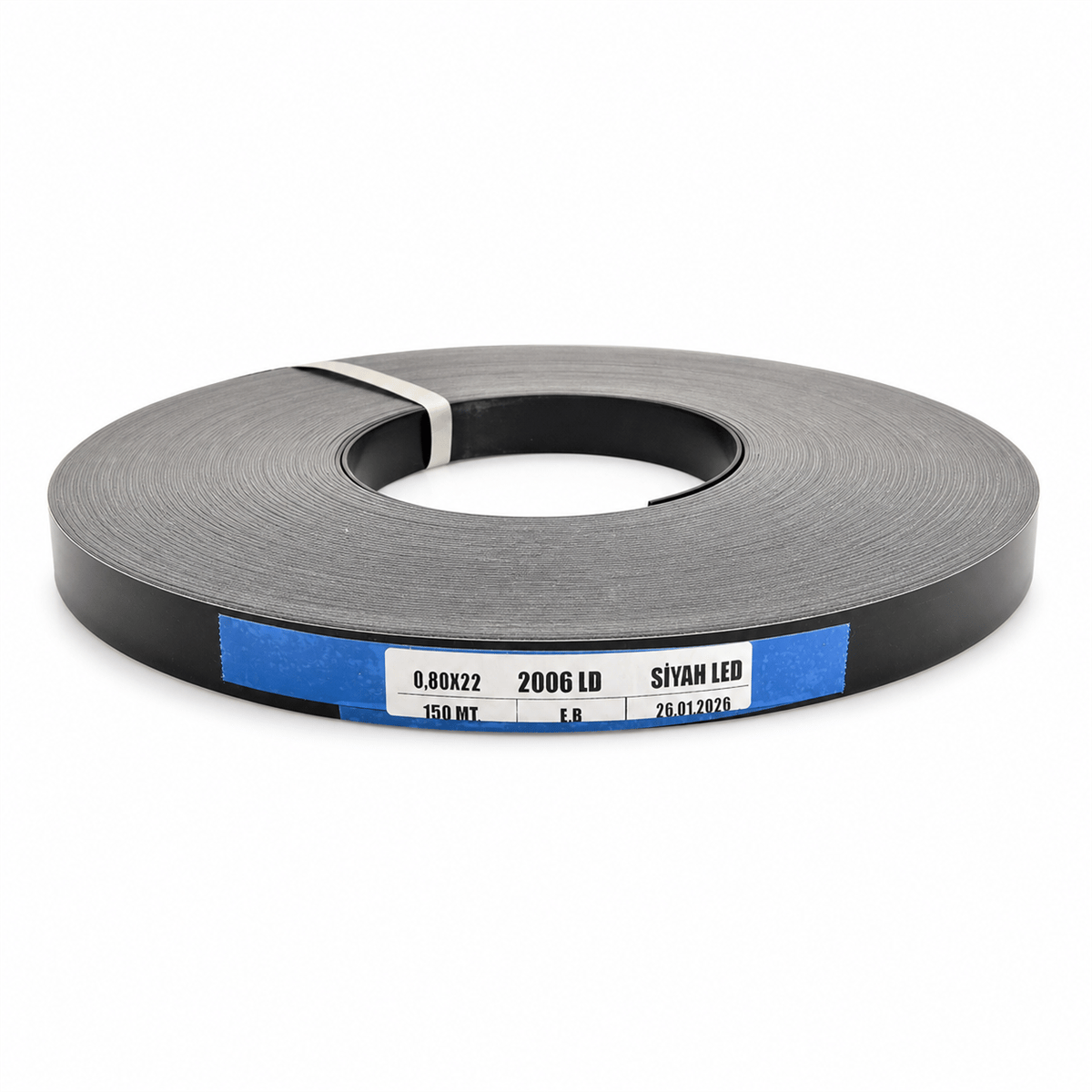 KENAR BANDI PVC 0,8MM 22MM SİYAH LED