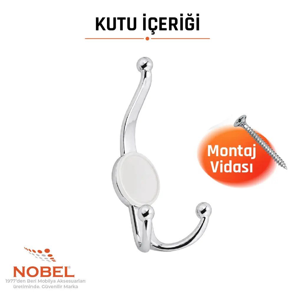 MİSKET PORTMANTO KROM