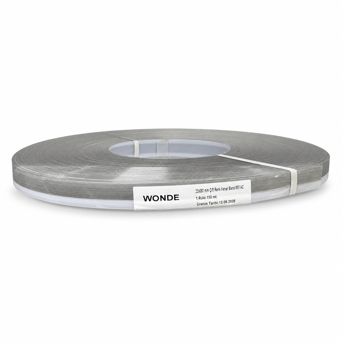 NUGA DEFNE KENAR BANDI PVC 080*22 ÇİFT RENK BEYAZ