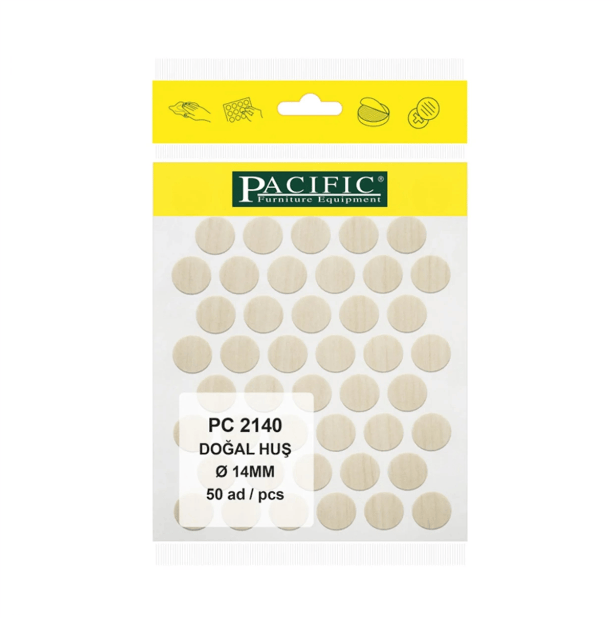 PVC VİDA TAPA MAT DOĞAL HUŞ PACIVIC