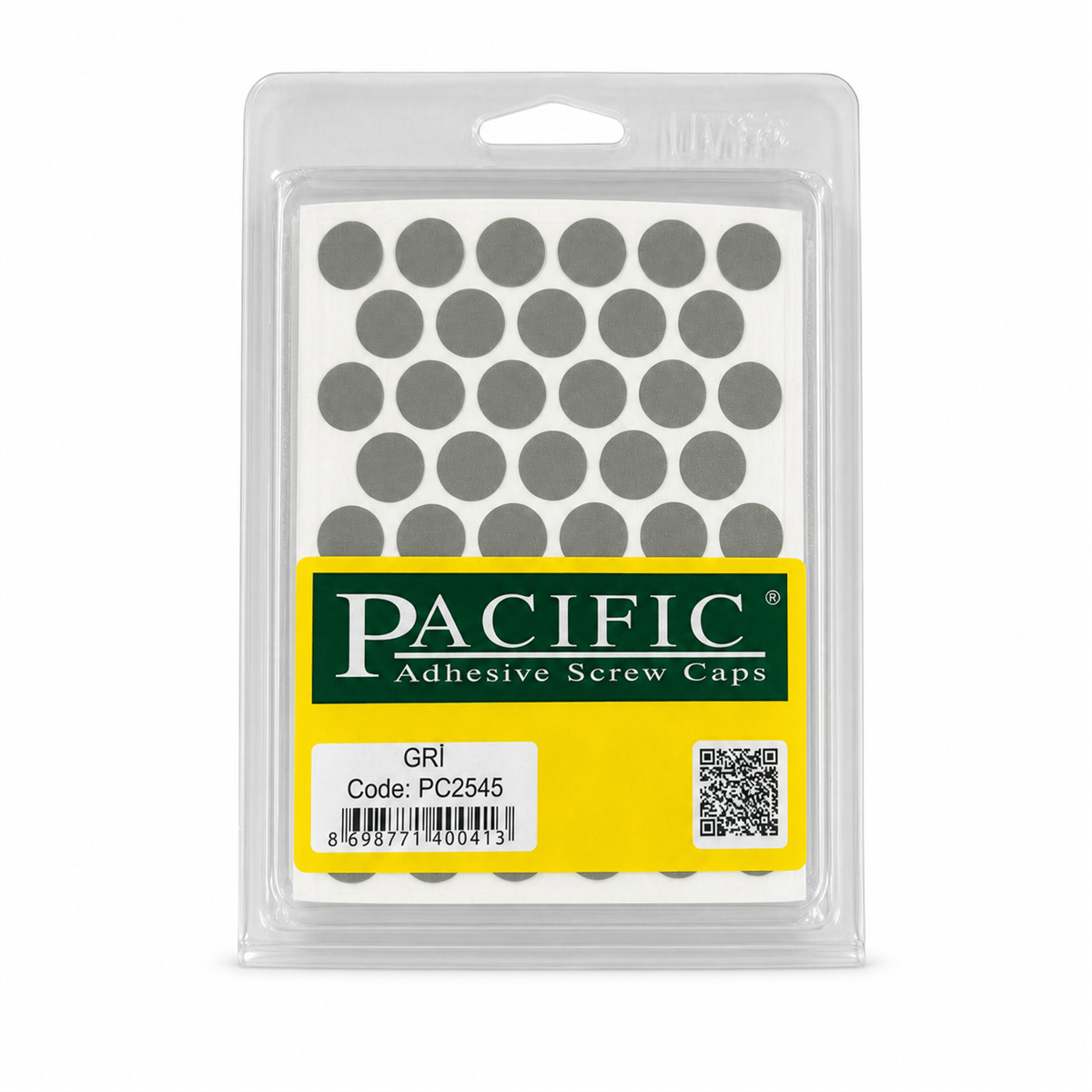 PVC VİDA TAPA MAT GRİ  PACIVIC