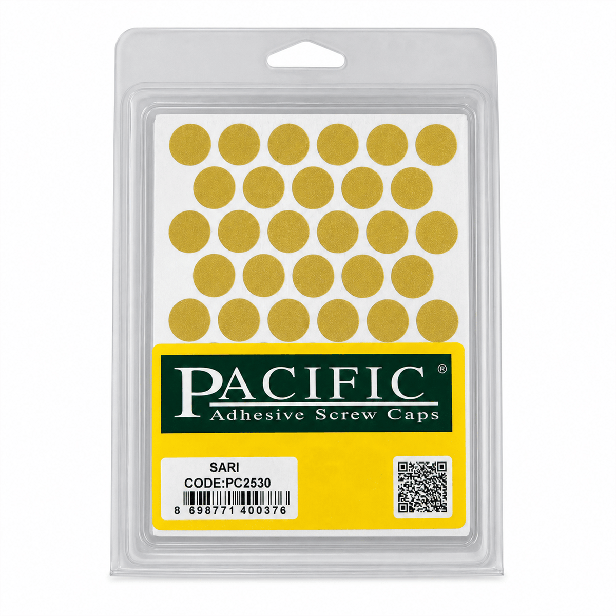 PVC VİDA TAPA MAT SARI  PACIVIC