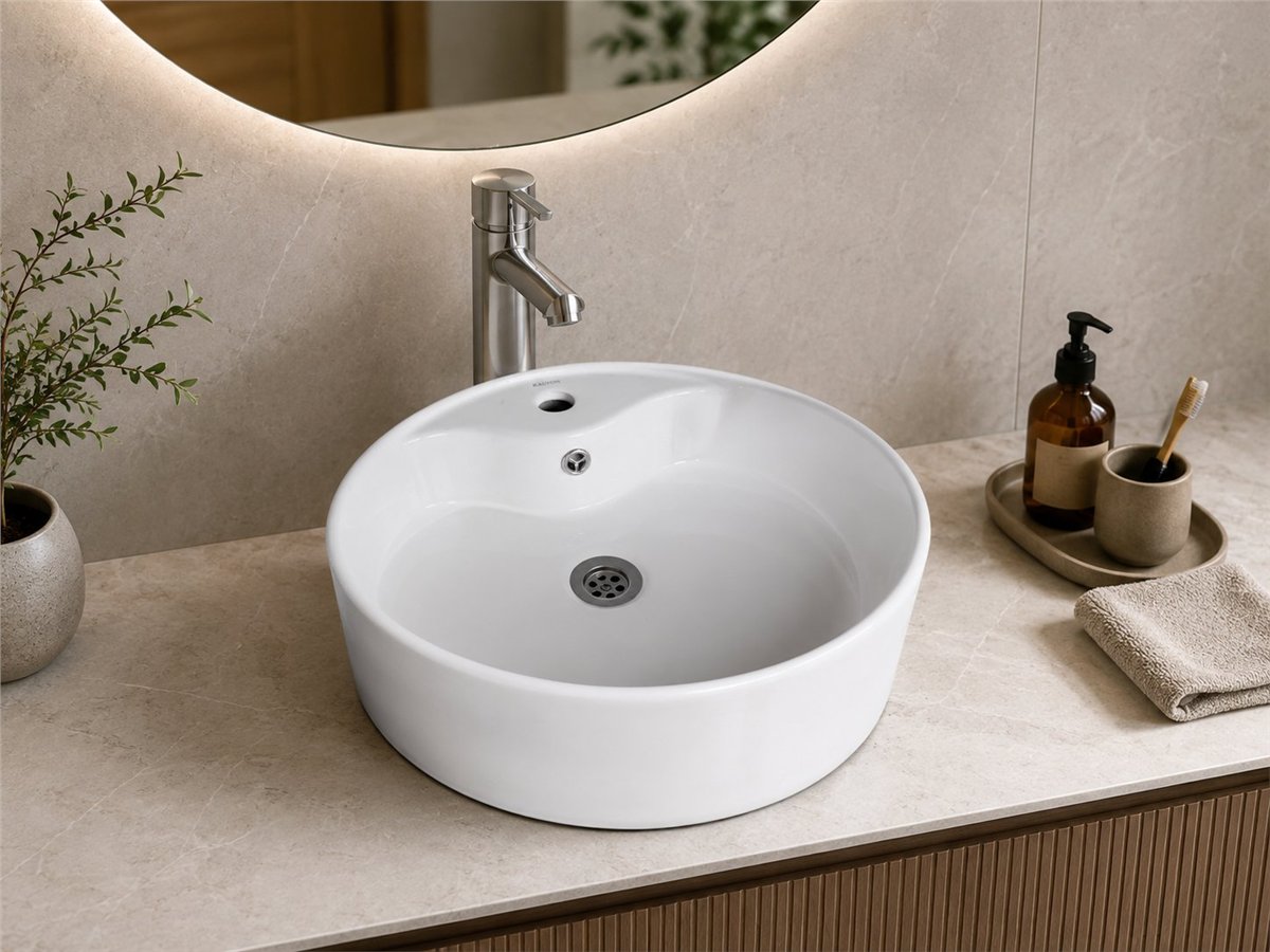 S5006 SERAMİK LAVABO 460X460X150 BEYAZ