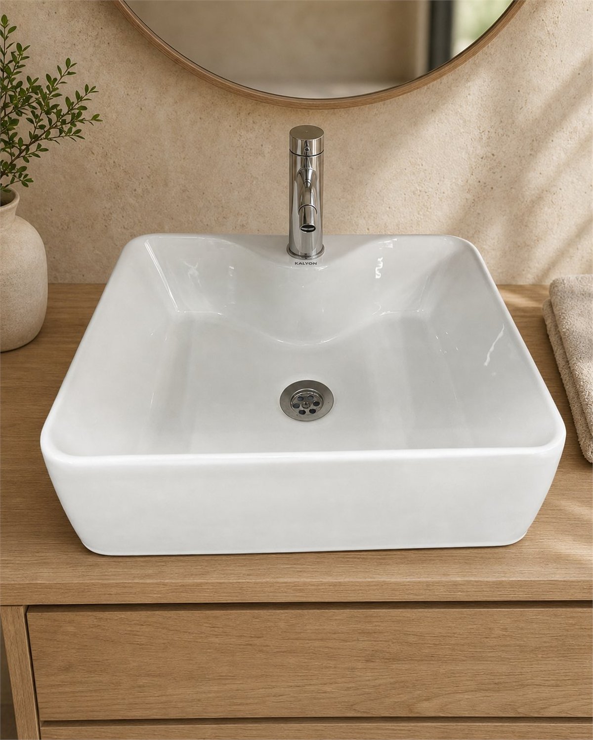 S5007 SERAMİK LAVABO 480X370X130 BEYAZ