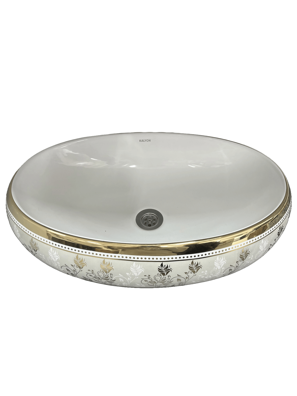 S5017-G7 SERAMİK LAVABO 600X400X140 BEYAZ DESENLİ