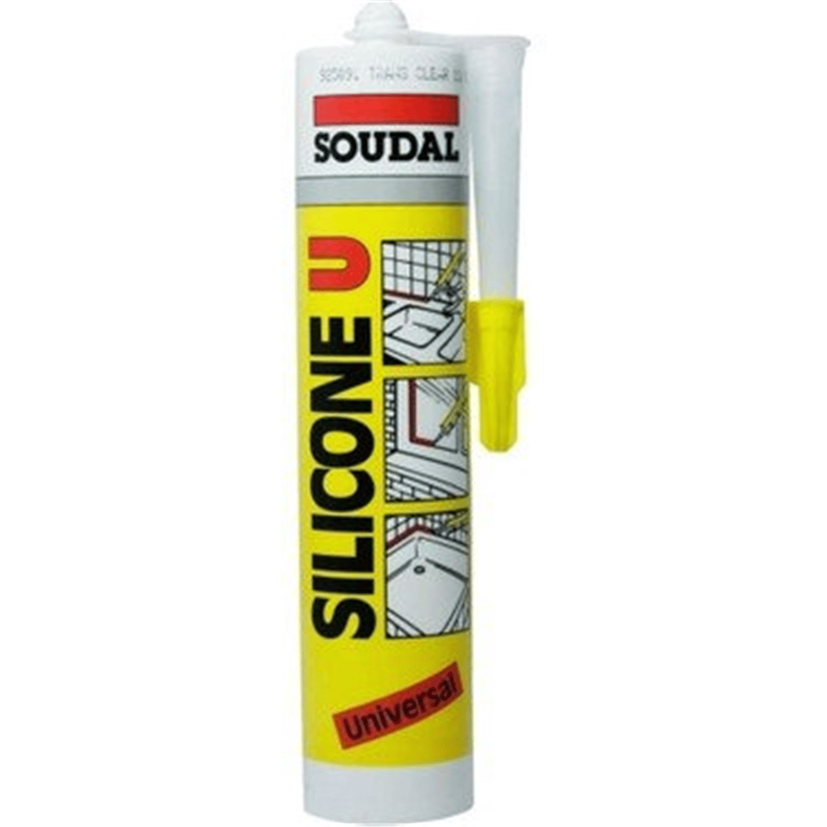 SOUDAL SİLİKON 280 GR BEYAZ