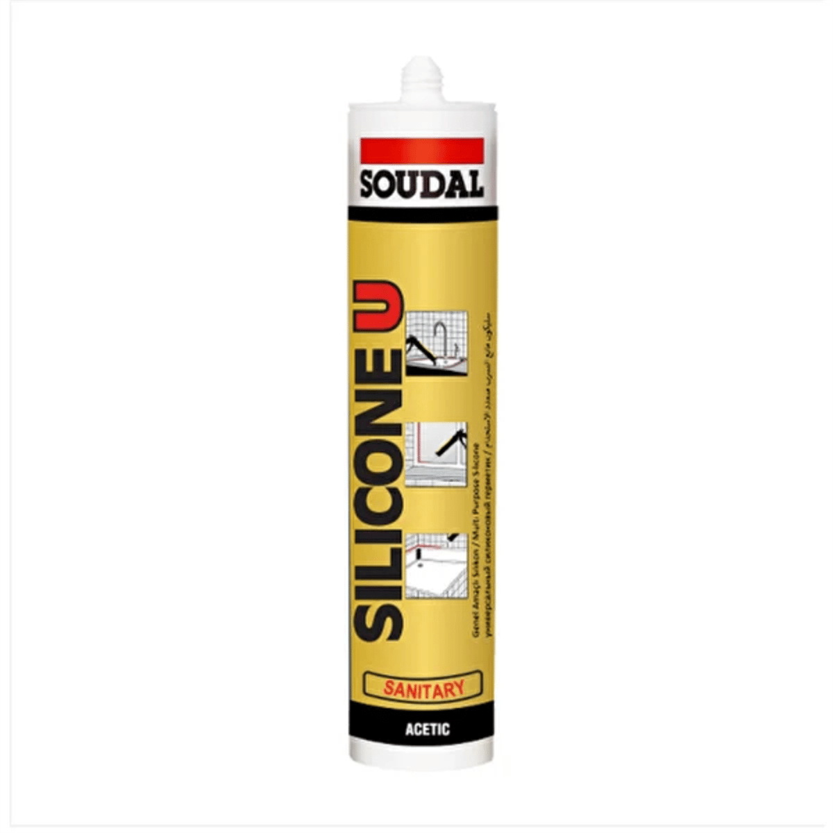SOUDAL SİLİKON 280 GR SİYAH