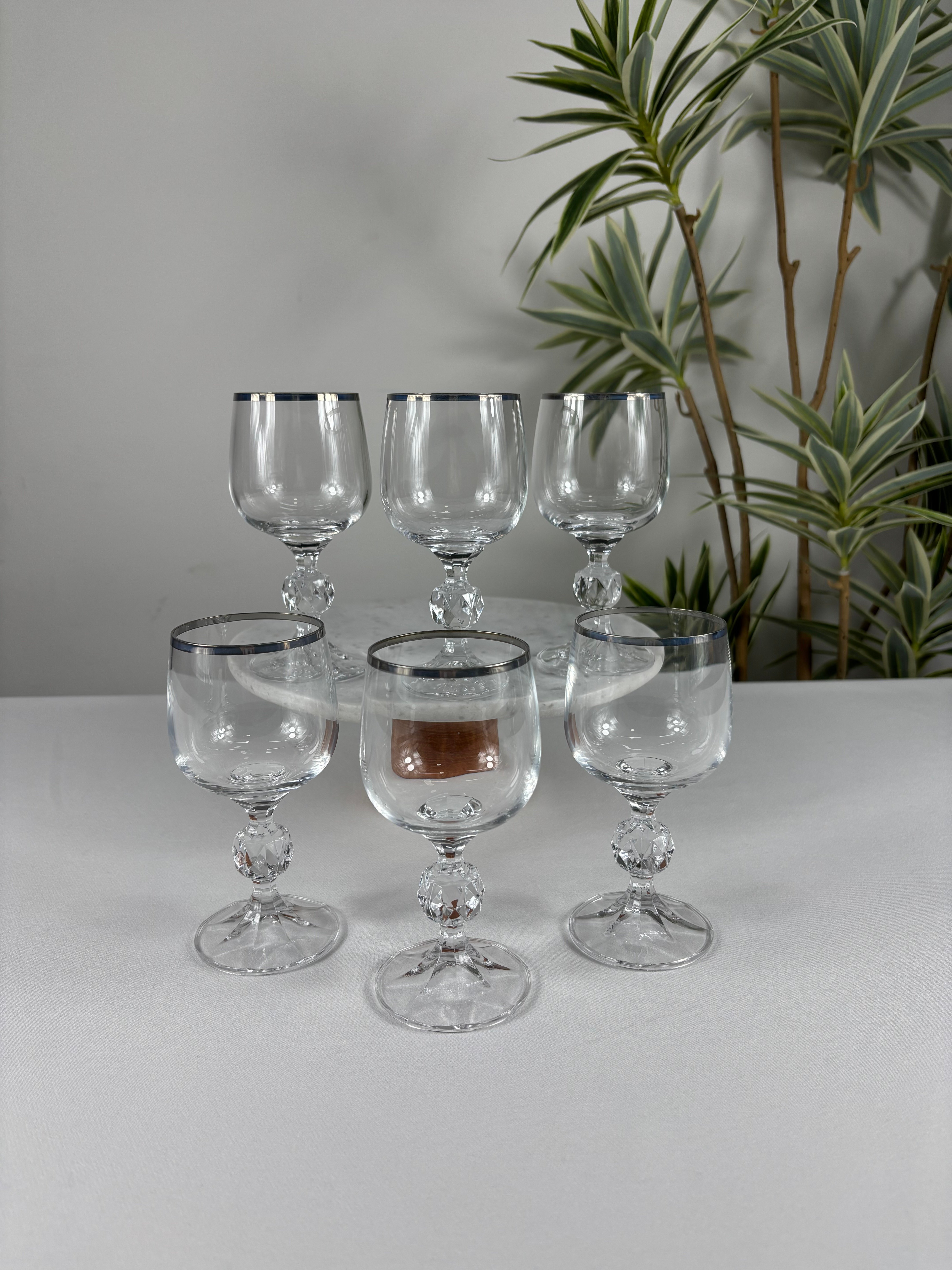 6'LI PLATİN YALDIZ KAHVE YANI BARDAĞI 150ML