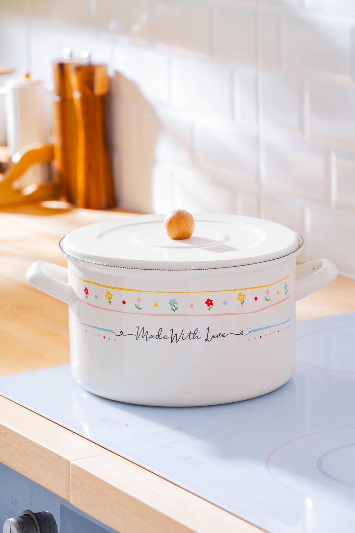 ACAR MADE WİTH LOVE EMAYE KIZARTMA TENCERE 24CM