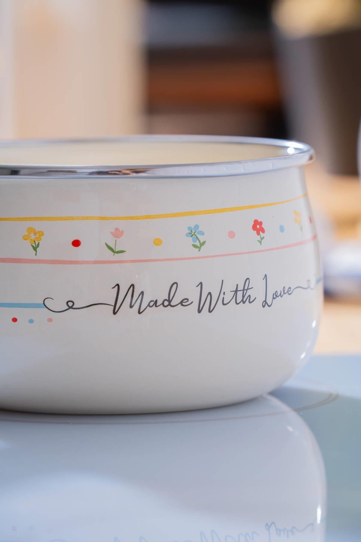 ACAR MADE WİTH LOVE EMAYE SÜTLÜK/SOSLUK 14CM