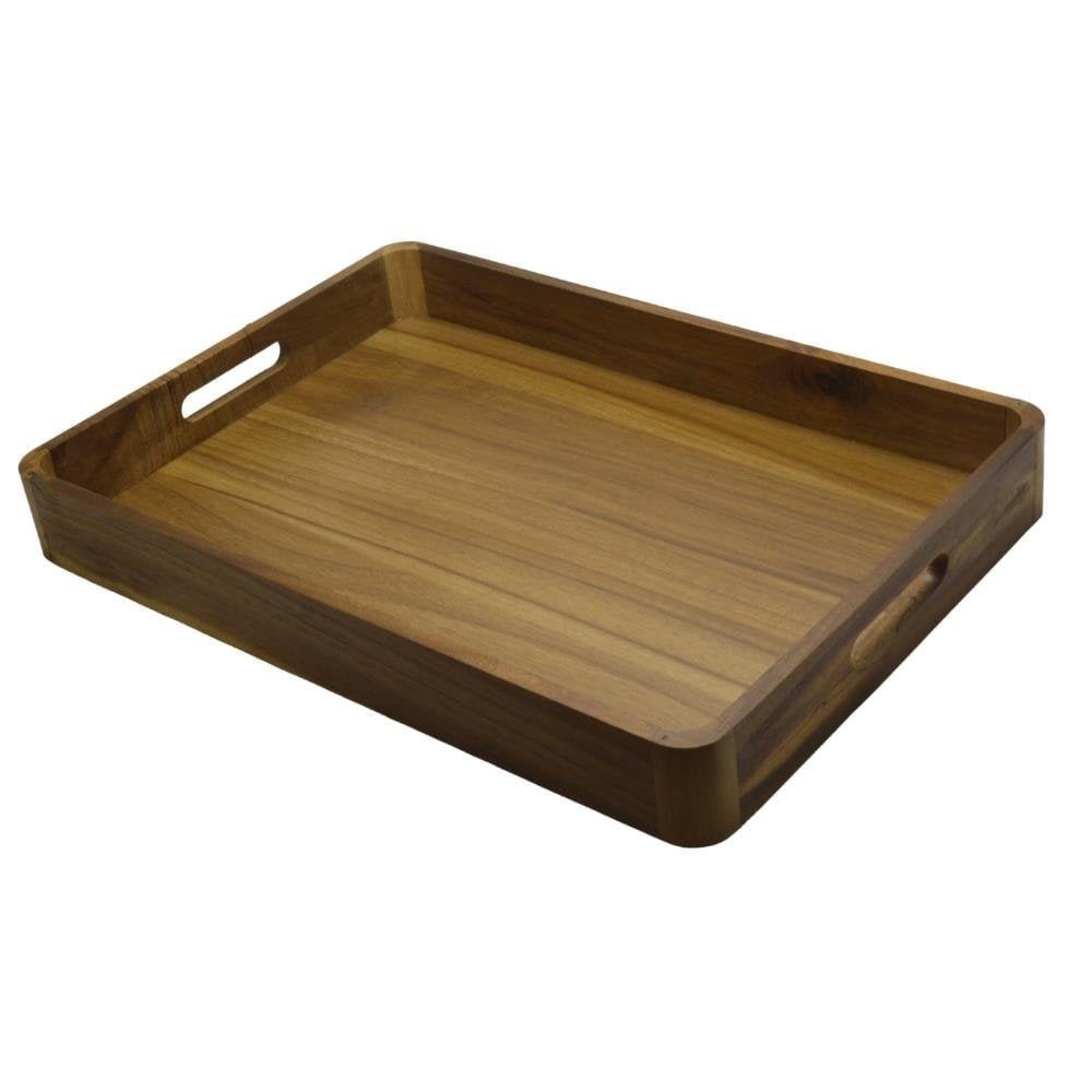 AHŞAP AKASYA TEPSİ 45x31 cm