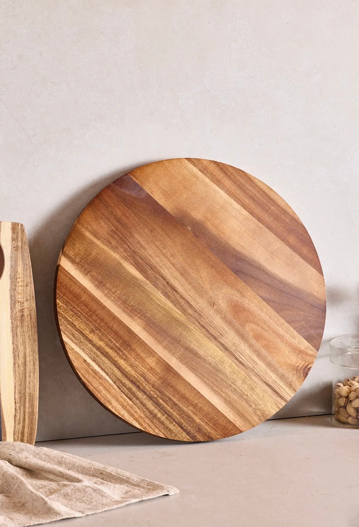 AKASYA YUVARLAK DÖNERLİ SUNUMLUK 35 cm