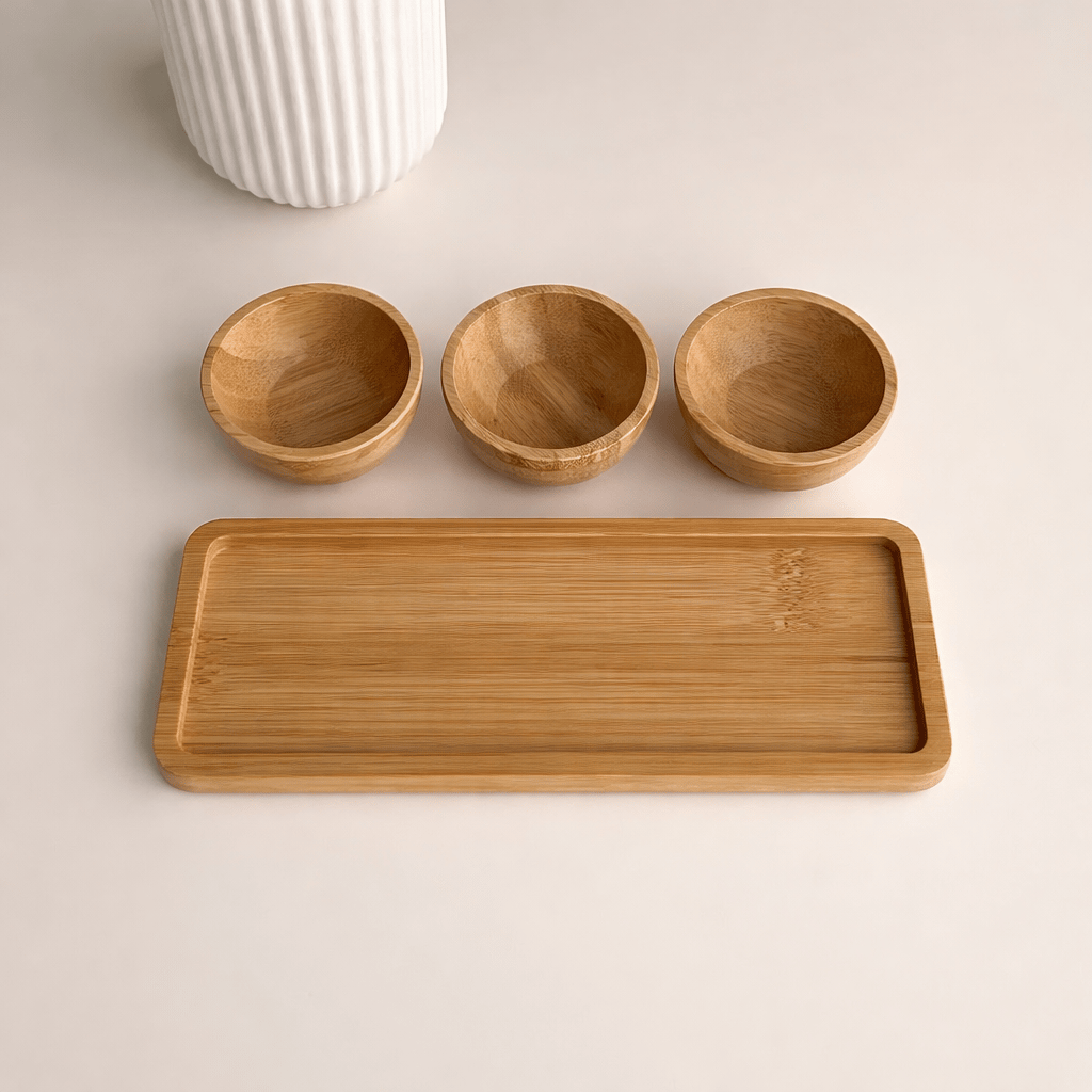 BAMBU 3'LÜ ÇEREZLİK