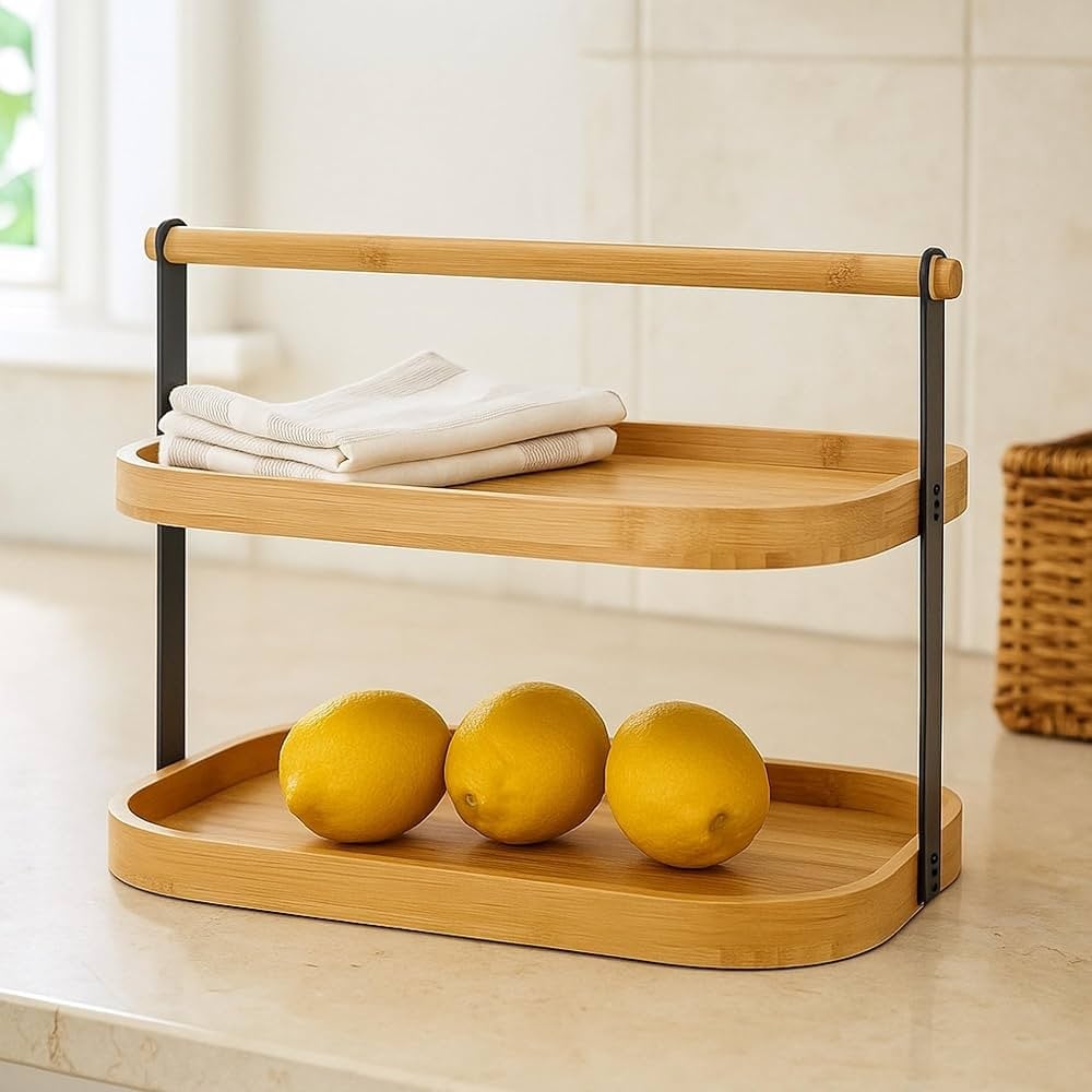 BAMBU İKİ KATLI RAF