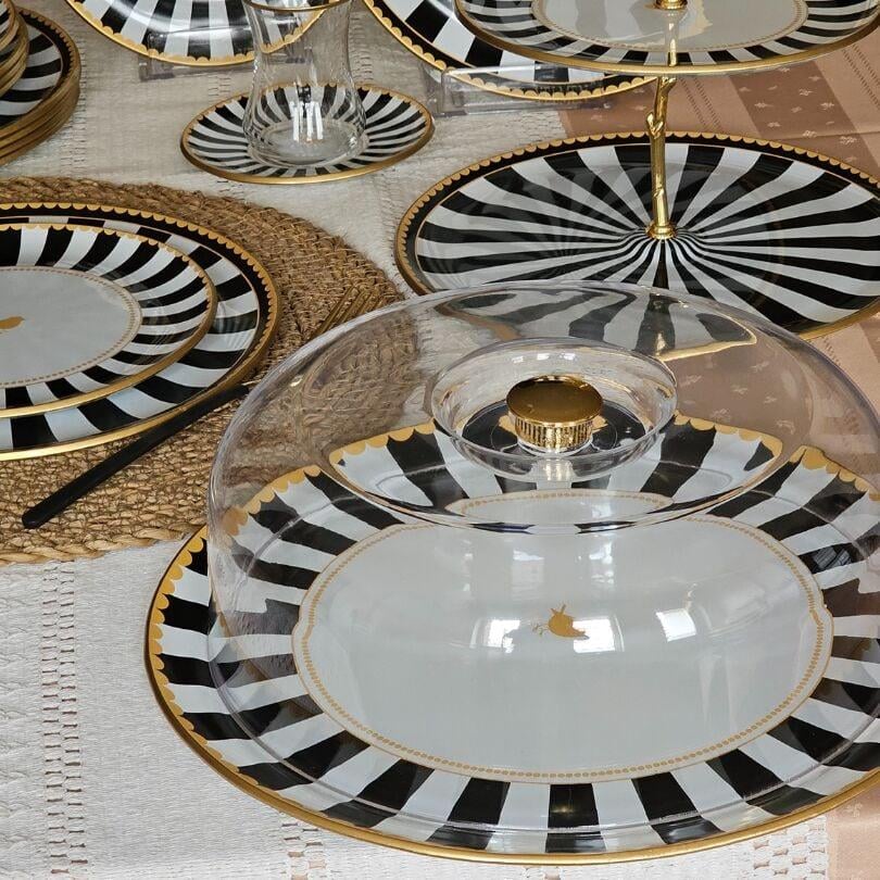 BLACK 34 PARÇA ÇAY SETİ