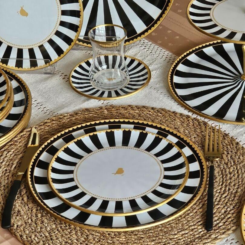 BLACK 34 PARÇA ÇAY SETİ