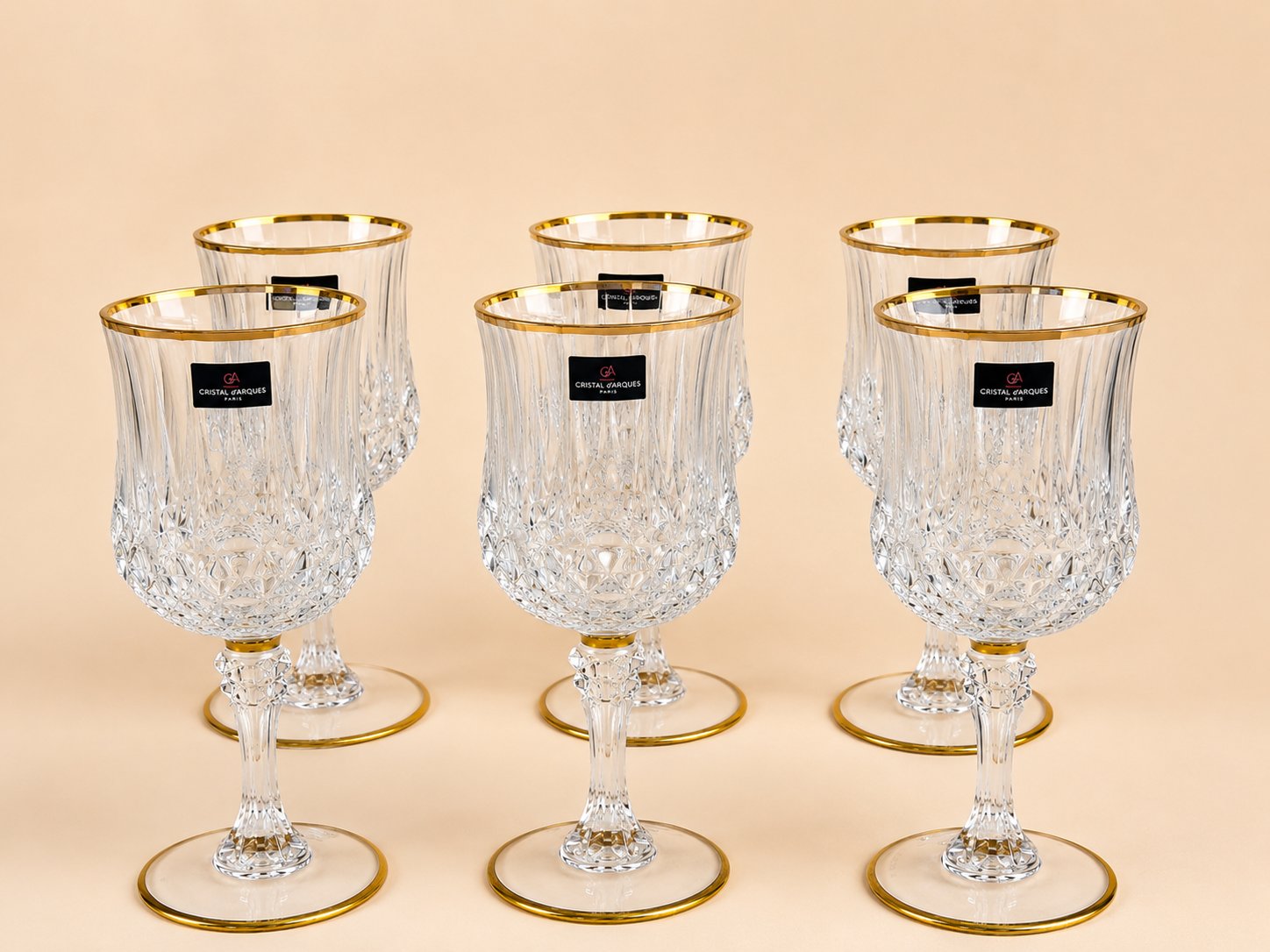 Cristal D'arques 6'lı Yaldızlı Kadeh