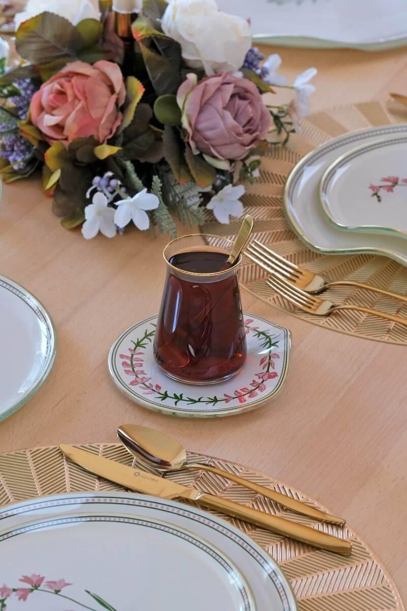 CROCUS GOLD 12 PARÇA ÇAY SETİ