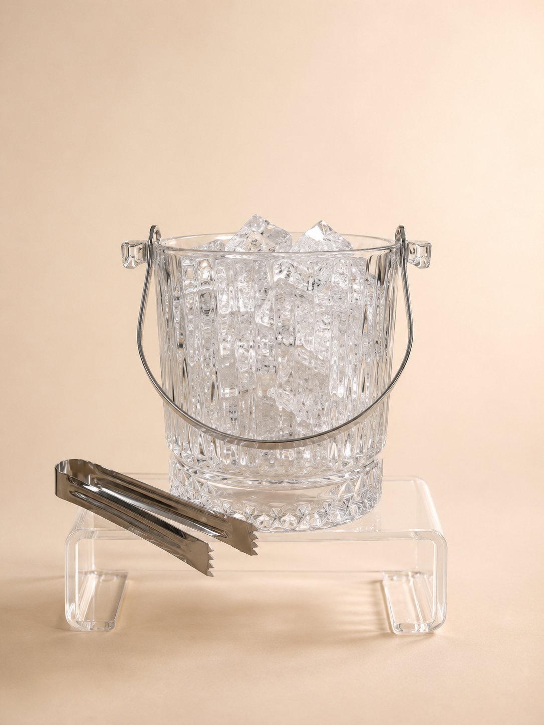 Deli Glass 7  Parça Cam Buz Kovası Seti 