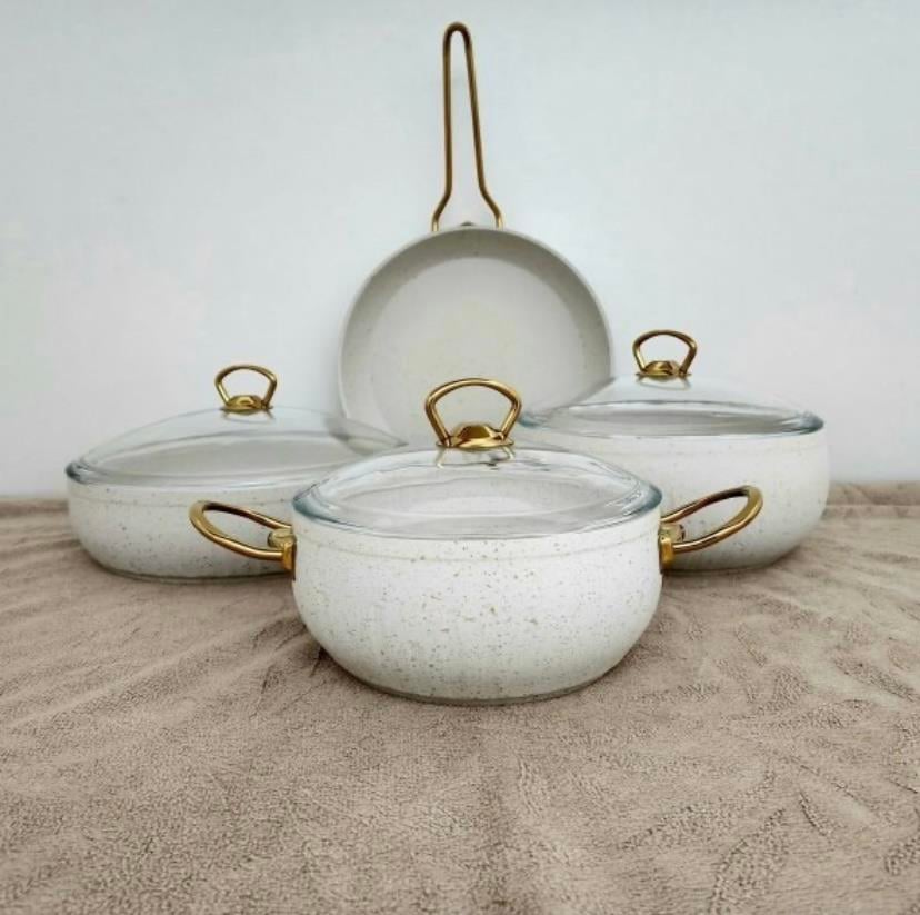 FMS HARE GRANİT 7 PARÇA SET BEJ