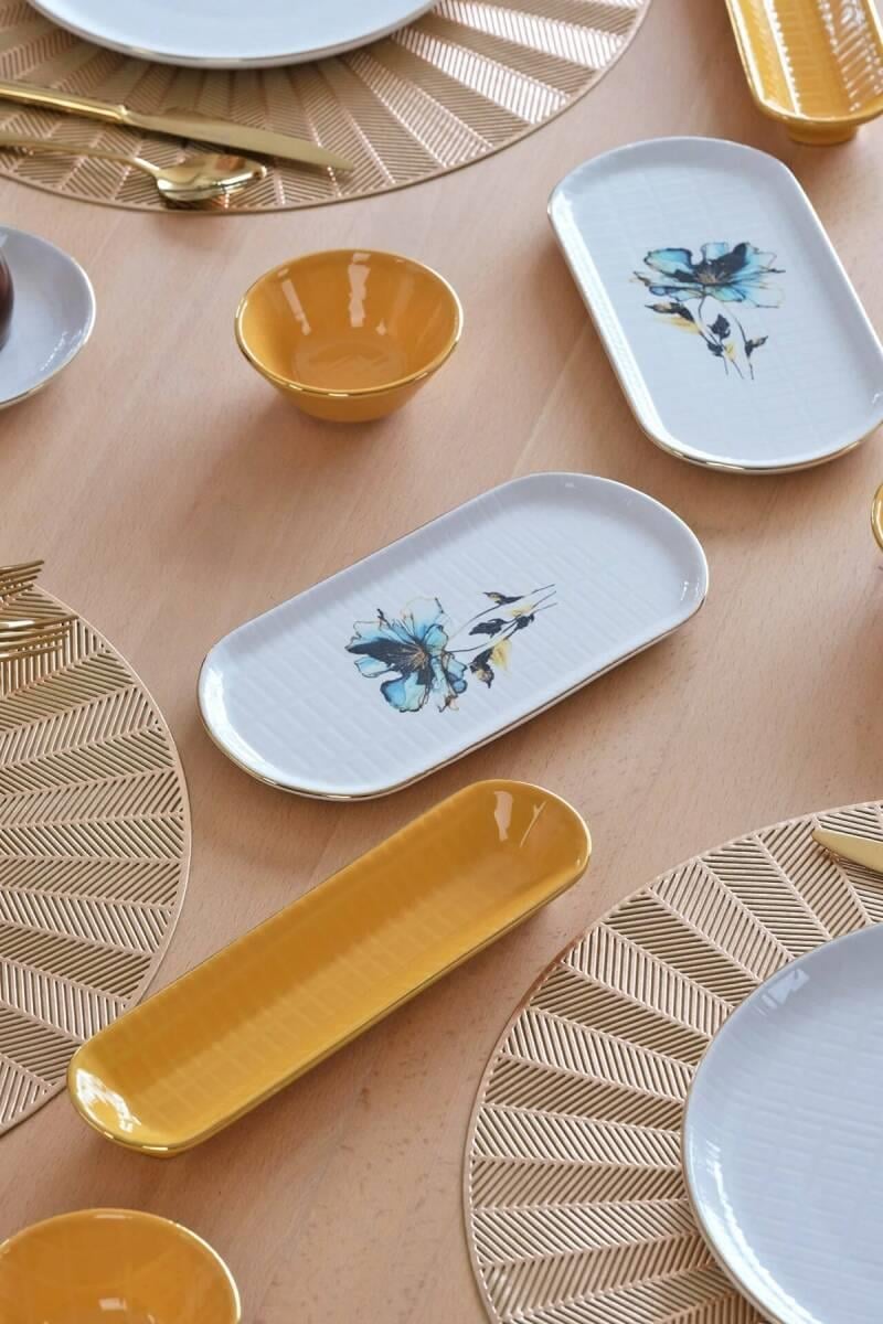 GLORE ASYA BLUE FLOWER 32 PARÇA KAHVALTI TAKIMI