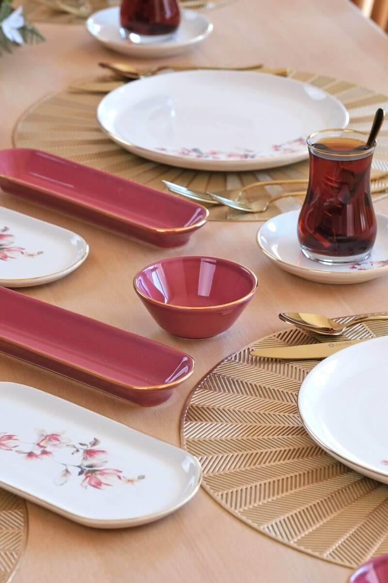 GLORE ASYA SPRİNG 32 PARÇA KAHVALTI TAKIMI