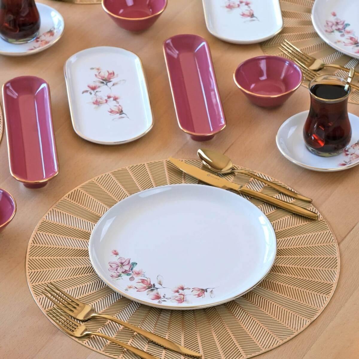 GLORE ASYA SPRİNG 32 PARÇA KAHVALTI TAKIMI