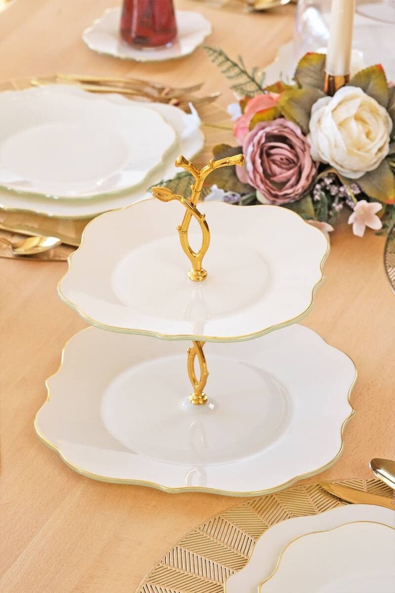 GLORE SOLİD KREM LOTUS ALTIN 34 PARÇA ÇAY VAKTİ 