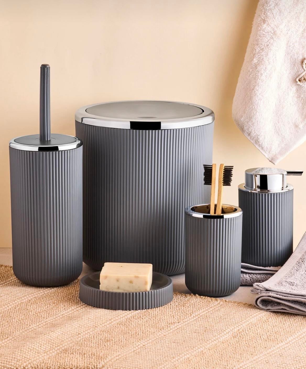 KROM KAPLAMA 5 PARÇA BANYO SETİ