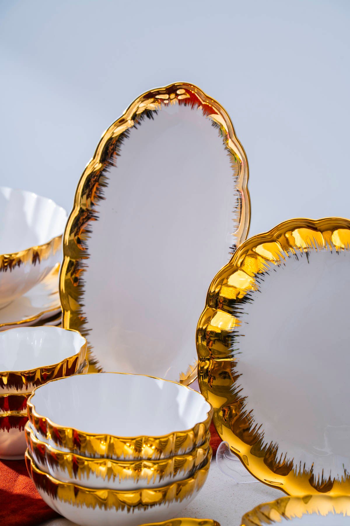 Marlene Gold 6 Kişilik 37 Parça Kahvaltı Takımı