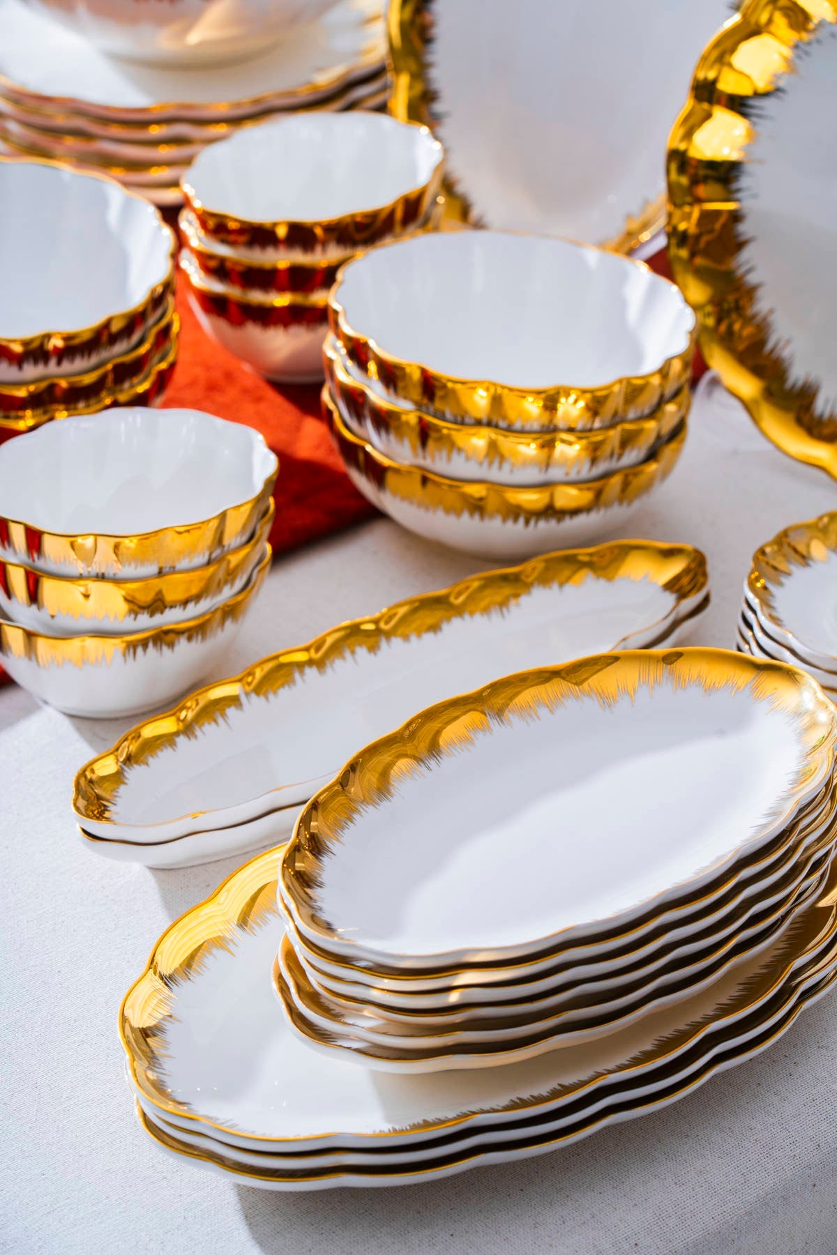 Marlene Gold 6 Kişilik 37 Parça Kahvaltı Takımı