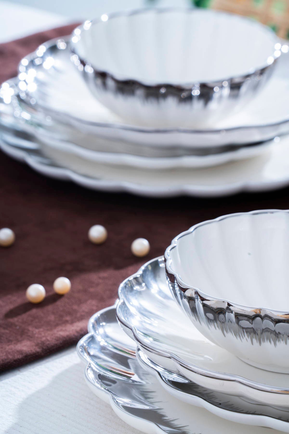 Marlene Silver 6 Kişilik 29 Parça Yemek Takımı