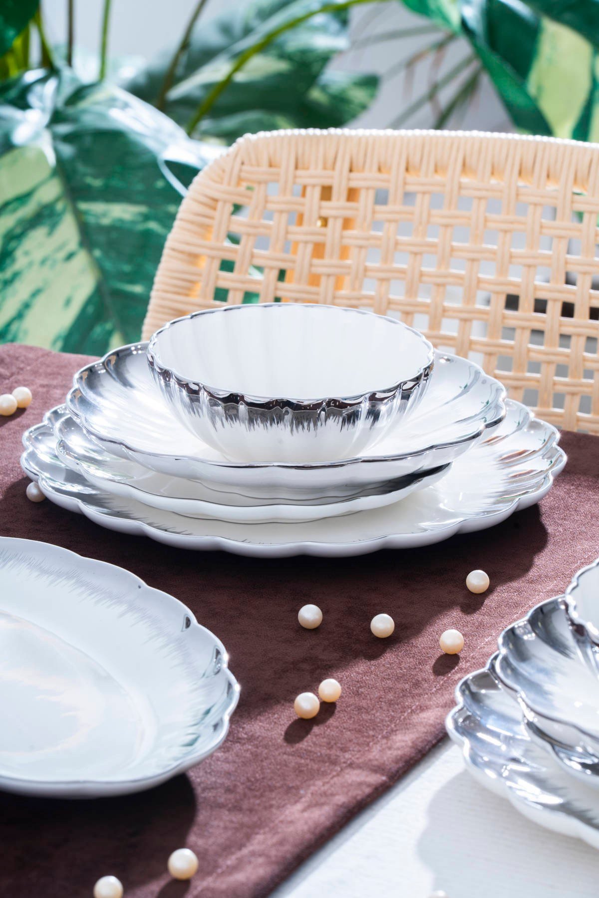 Marlene Silver 6 Kişilik 29 Parça Yemek Takımı