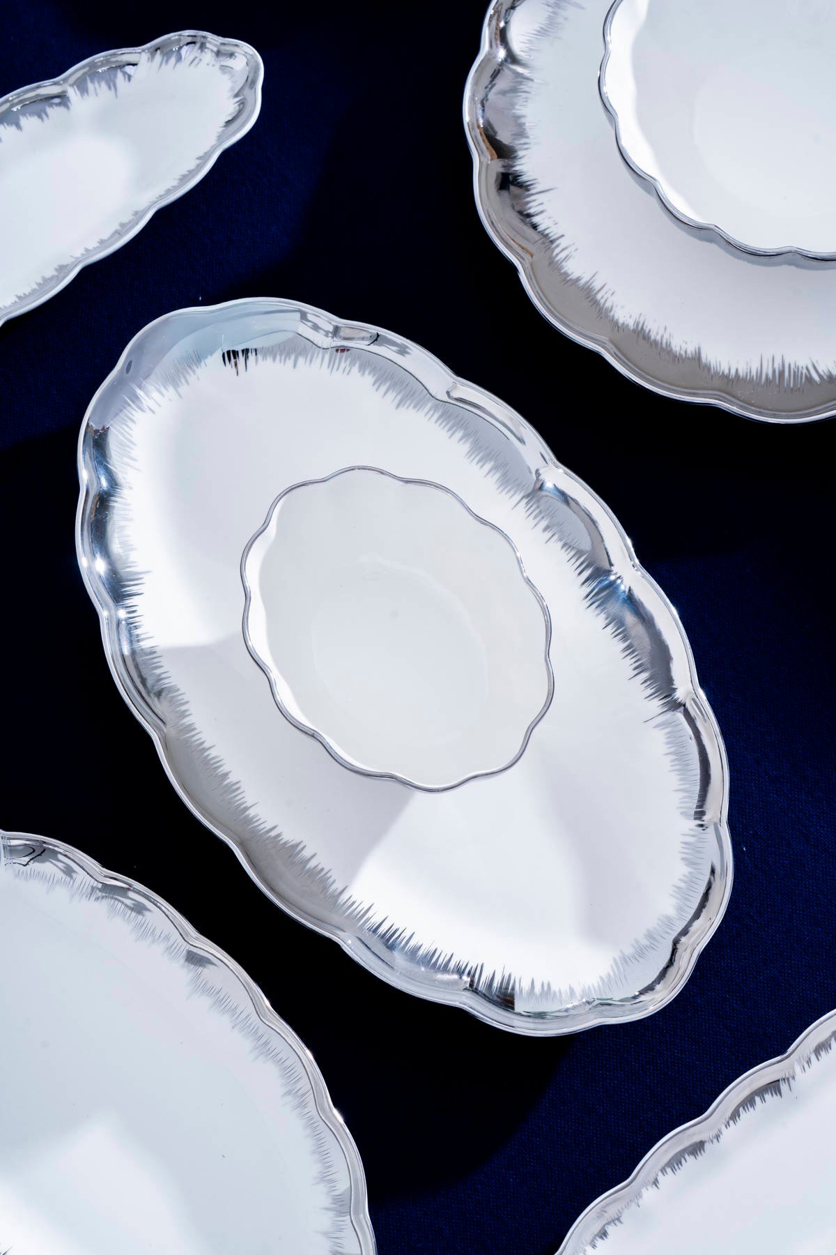 Marlene Silver 6 Kişilik 37 Parça Kahvaltı ve İkram Seti