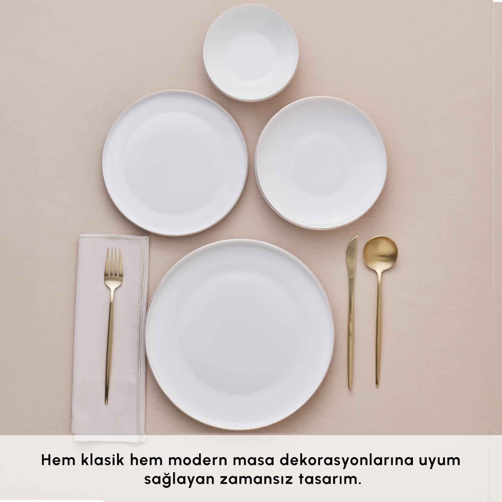 NEHİR DURU 24  PARÇA YEMEK TAKIMI