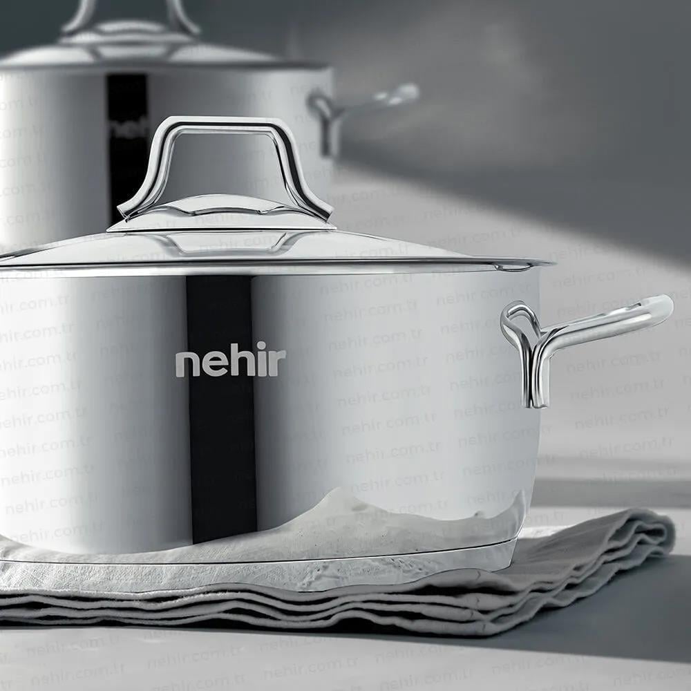 NEHİR KLASİK 8 PARÇA TENCERE SETİ