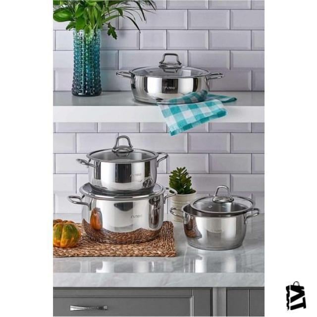 NEVA BERLİN 8 PARÇA TENCERE SETİ