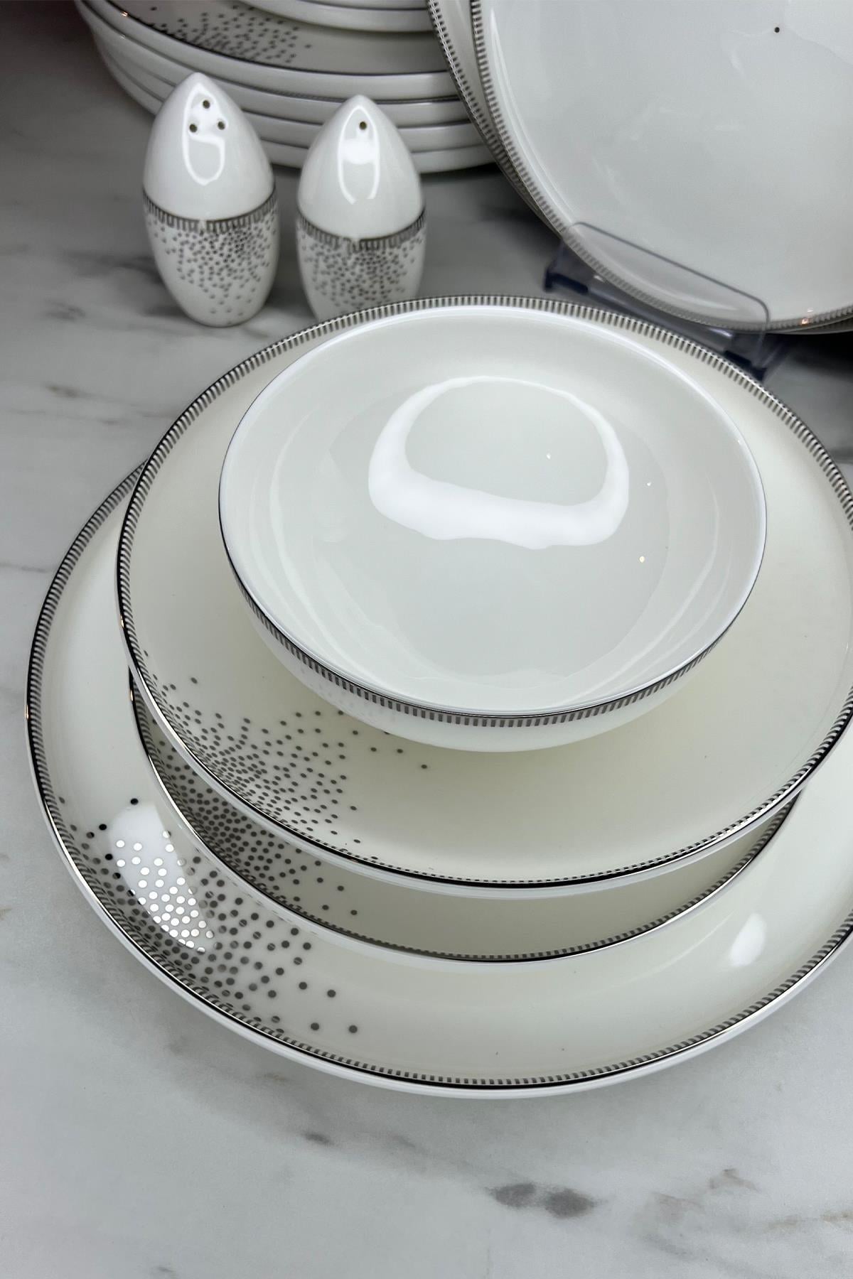 NEVA TENA CLASSİC ELEGANCE 28 PARÇA PORSELEN YEMEK TAKIMI