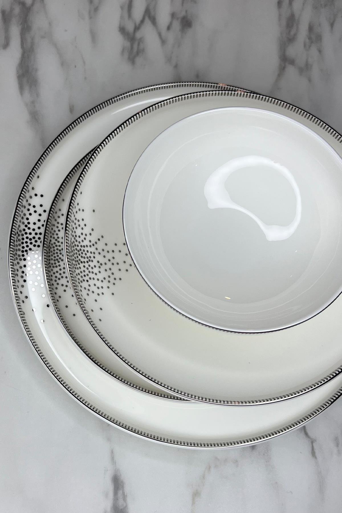 NEVA TENA CLASSİC ELEGANCE 28 PARÇA PORSELEN YEMEK TAKIMI