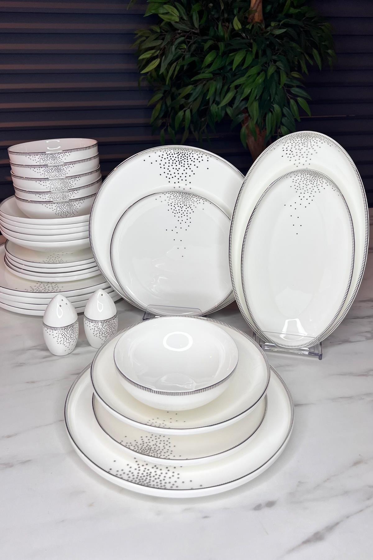 NEVA TENA CLASSİC ELEGANCE 28 PARÇA PORSELEN YEMEK TAKIMI