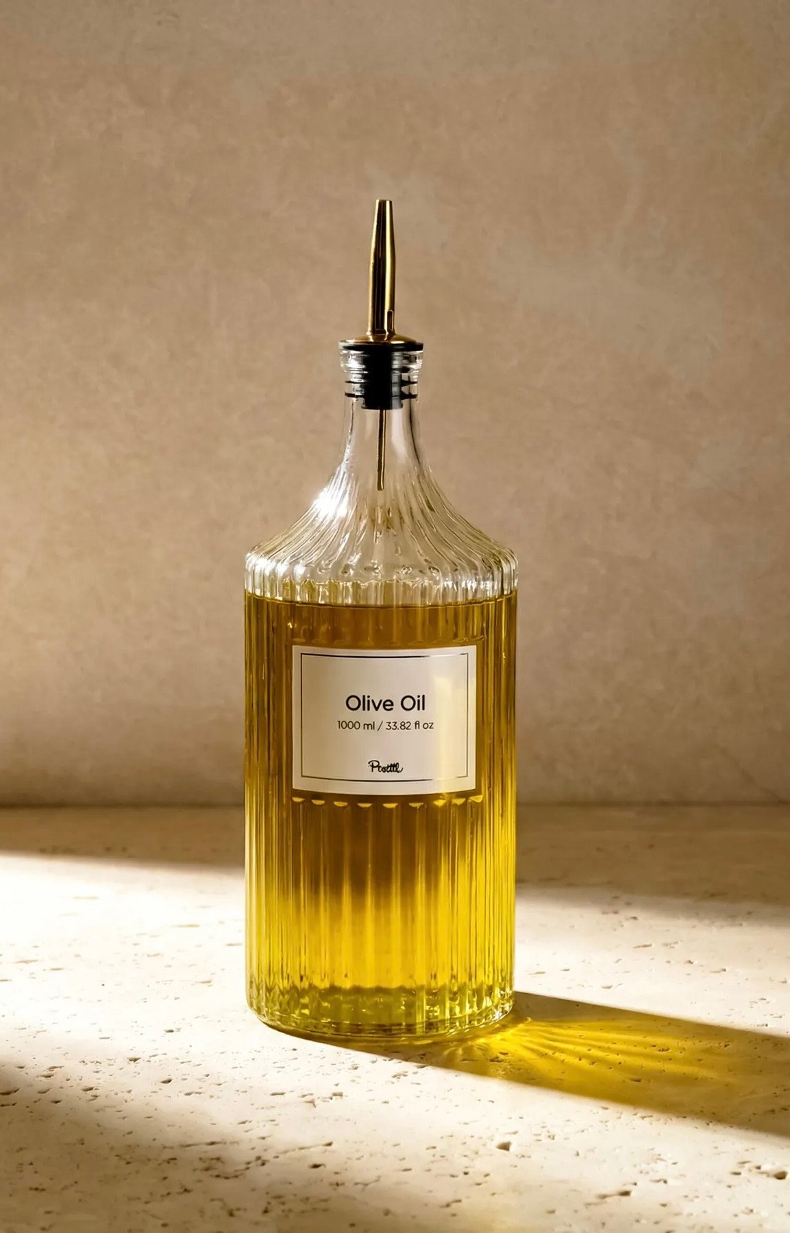 Perotti Viking Gold Cam Yağdanlık Şişesi 1000 ml 