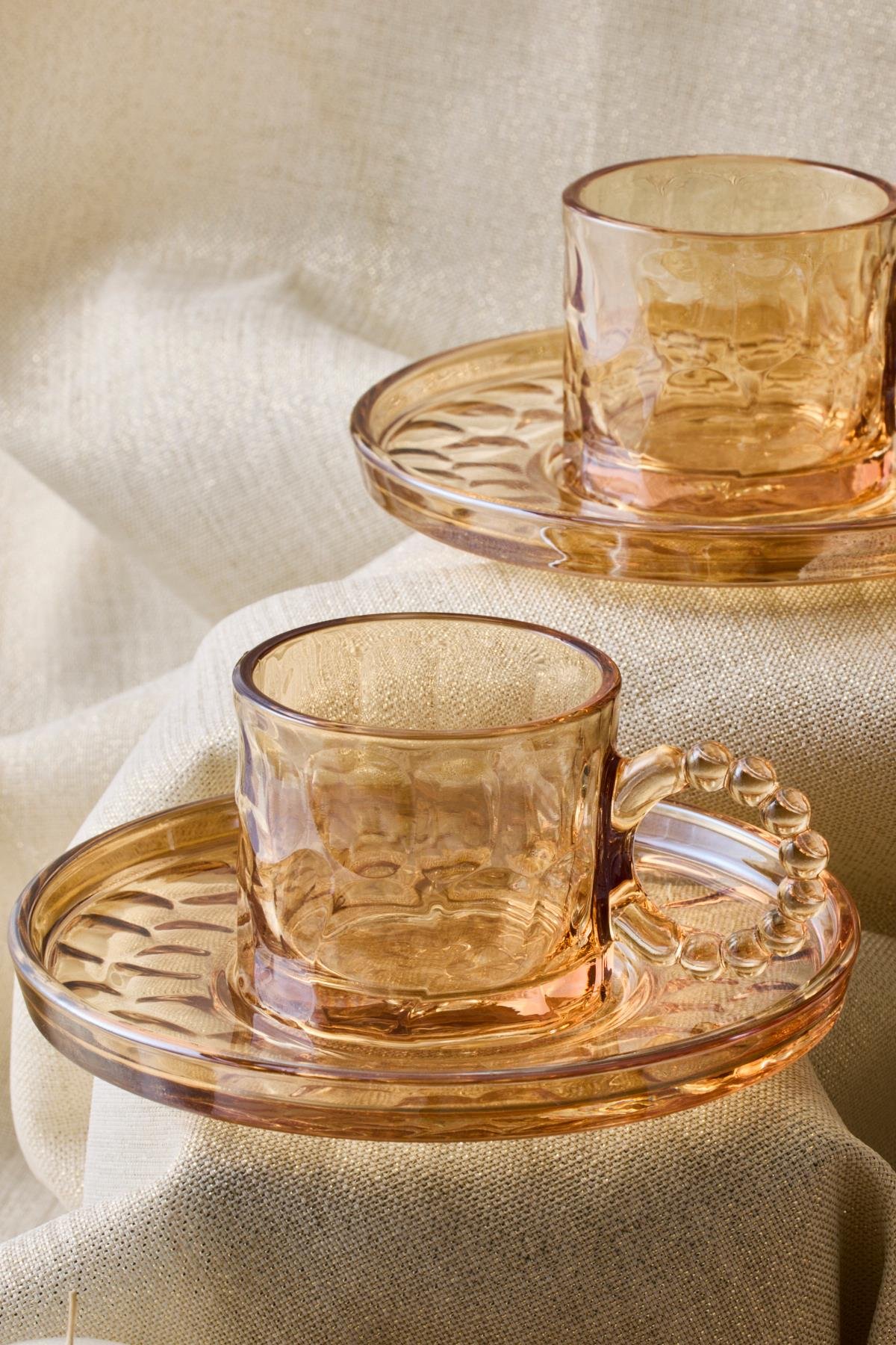 RİNGO STONE AMBER  12 PARÇA ÇAY FİNCAN SETİ