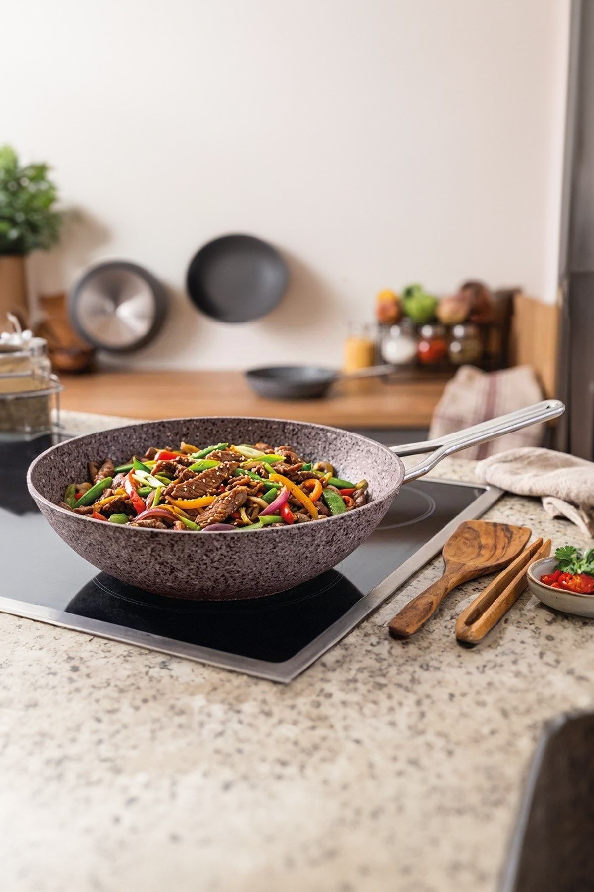 Zest Peakstone 28cm Wok Tava