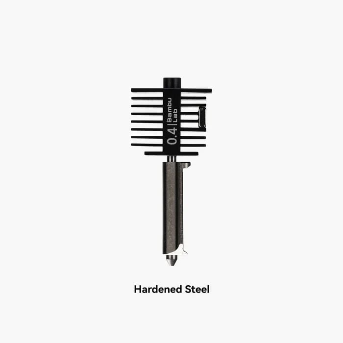 Bambu Lab A1 0.4mm Sertleştirilmiş Çelik Hotend Nozzle Seti