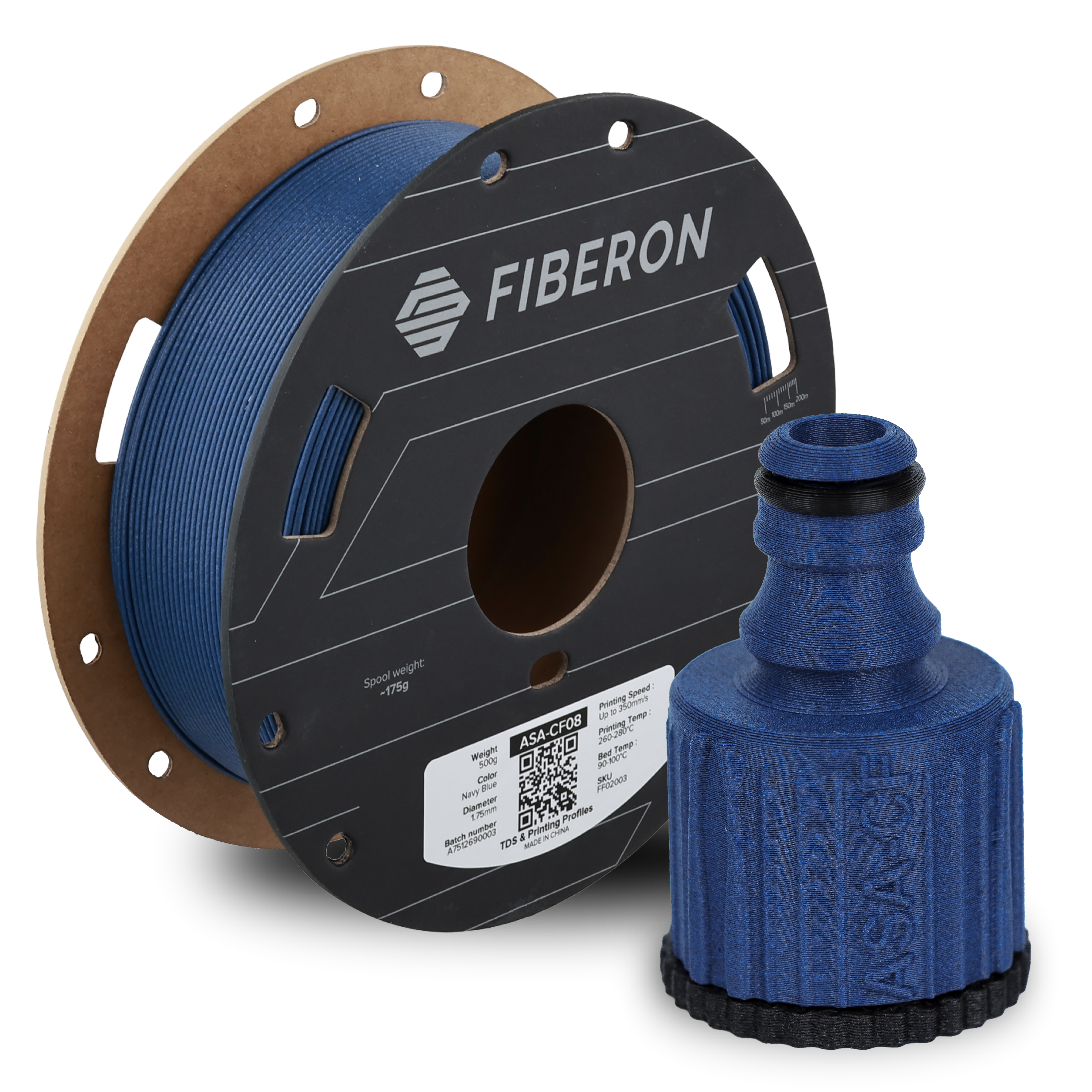 Fiberon ASA-CF08 Lacivert Filament | UV Dayanımlı Karbon Fiber