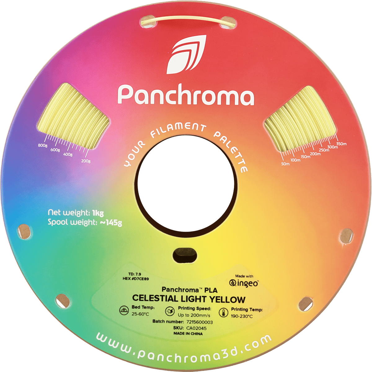 Panchroma PLA Filament Celestial Açık Sarı