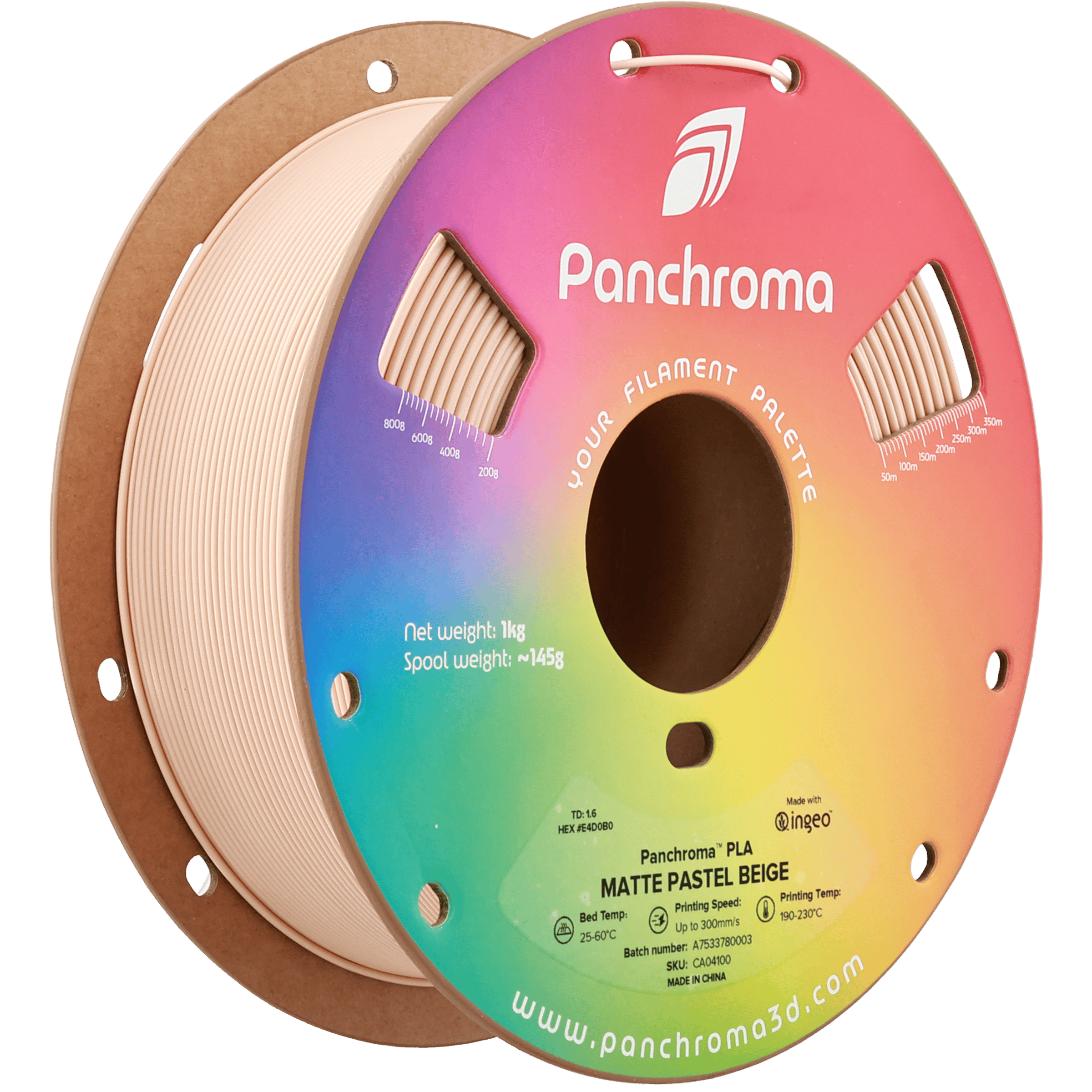 Panchroma PLA Filament Mat Pastel Bej – 1 kg 1.75mm
